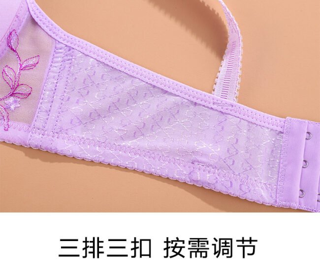Bralette Push Up Bra For Women Vintage Floral Print Adjustable - Image 21