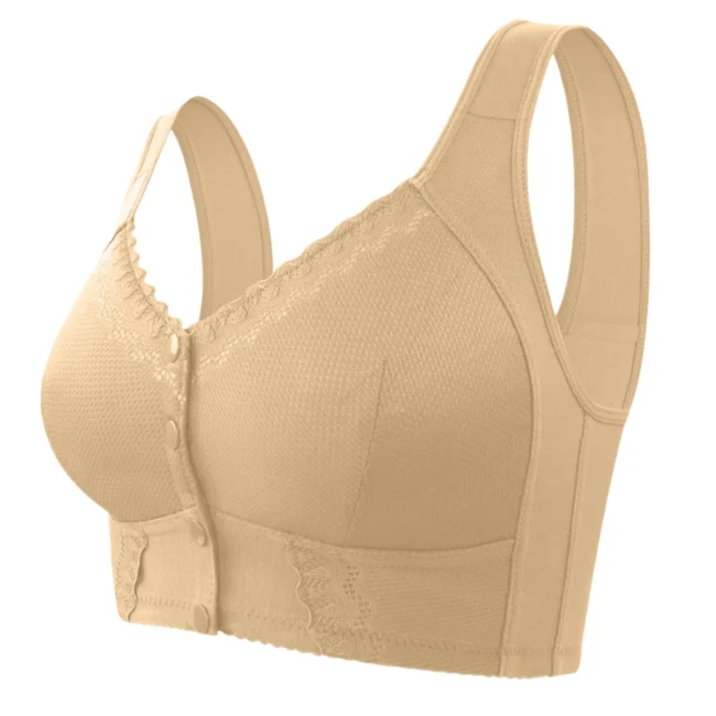 Women'S Bra Thin Cup Front Clasp Lace No Ring Vest Comfortable - Image 7