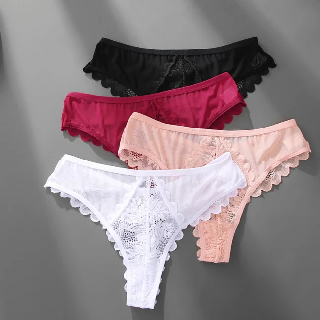 Lace Thong Underwear Low-Waist Panties Comfortable Lingerie - Image 17