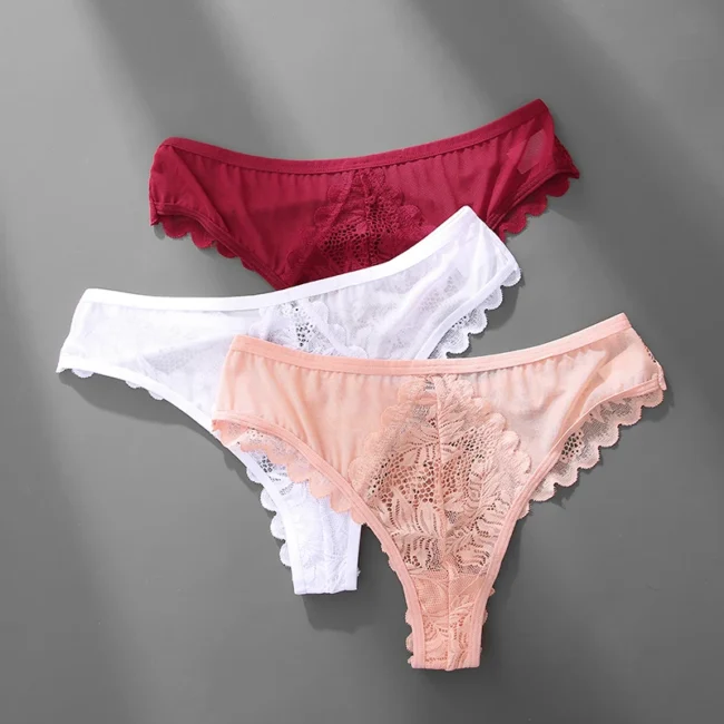 Lace Thong Underwear Low-Waist Panties Comfortable Lingerie - Image 19