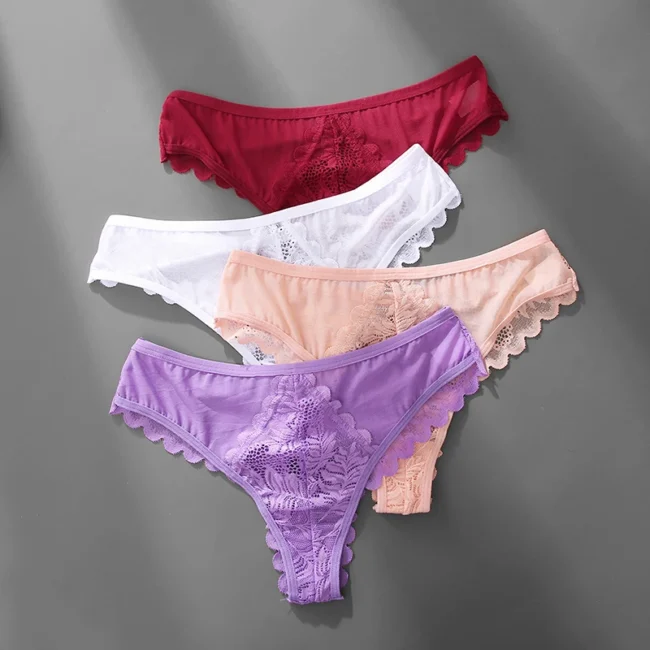 Lace Thong Underwear Low-Waist Panties Comfortable Lingerie - Image 16
