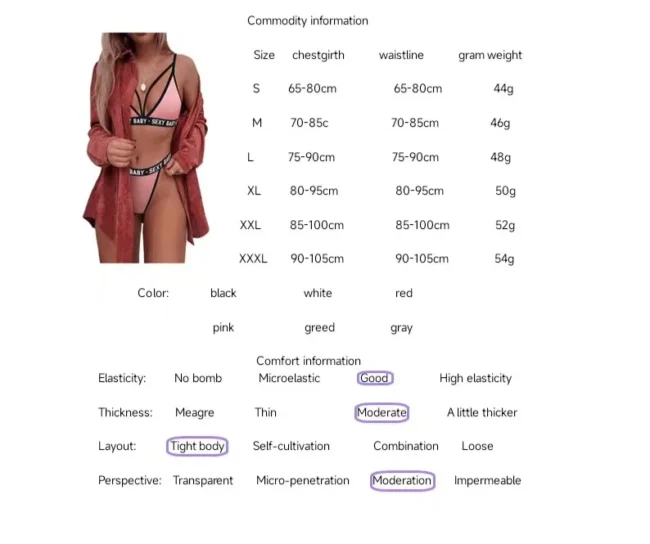Lingerie Women Sleepwear Set - Image 9
