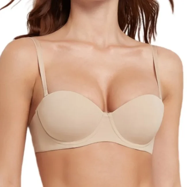 Seamless Bras For Women Push Up Bra 1/2 Cup Comfort Soft Invisible Non-Wire - Image 2