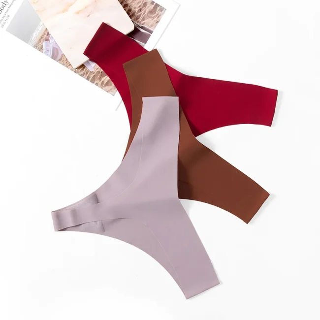 10Pcs Set Women'S Panties Simple Seamless Underwear Breathable Comfortable Thong - Image 14