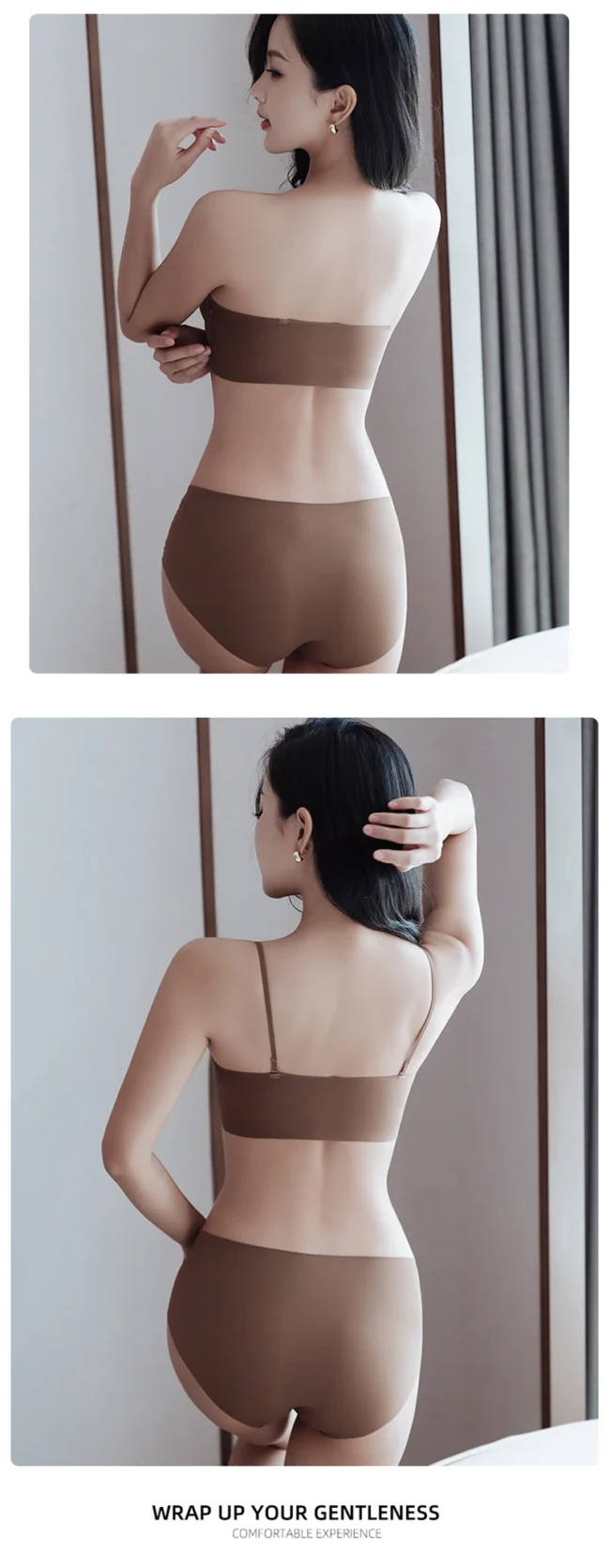 Front Closure Strapless Bra For Women Seamless Push Up Brassiere - Image 19