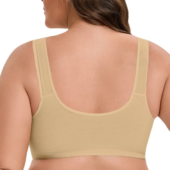 Women'S Bra Thin Cup Front Clasp Lace No Ring Vest Comfortable - Image 5