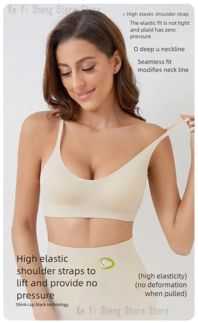 Women'S Bra, Seamless, Thin Semi-Fixed Cup, Beautiful Back Bra - Image 15