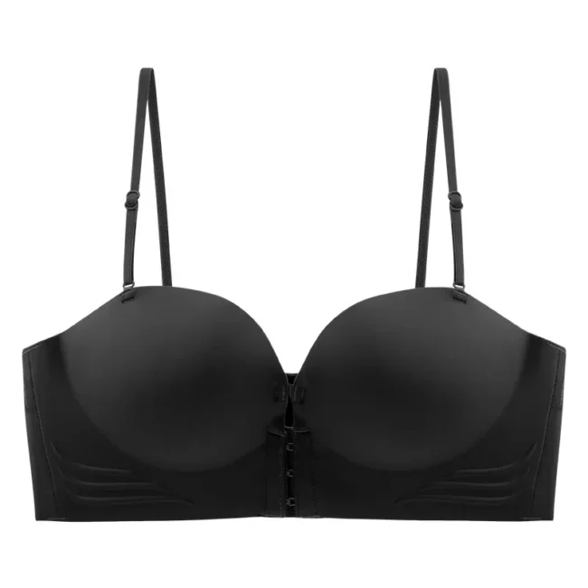 Front Closure Strapless Bra For Women Seamless Push Up Brassiere - Image 10