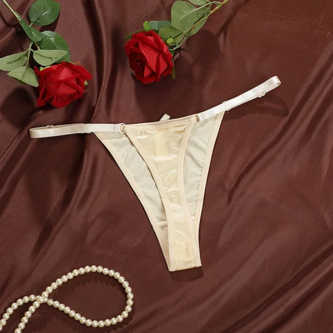 Women'S Satin Soft Thong Low Waist Comfortable Female Underwear - Image 16