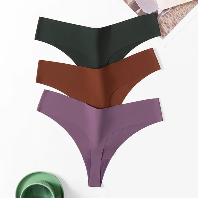 10Pcs Set Women'S Panties Simple Seamless Underwear Breathable Comfortable Thong - Image 13