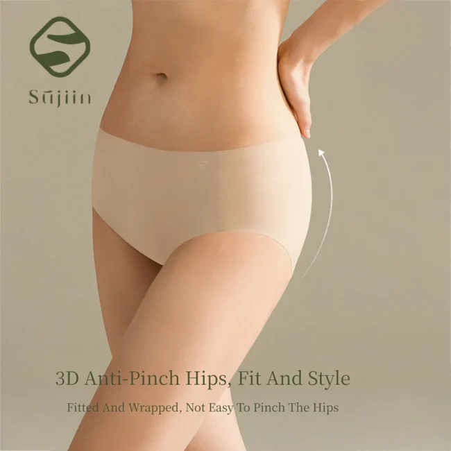 Women'S Panties Seamless Mid Waist Breathable Moisture Wicking!