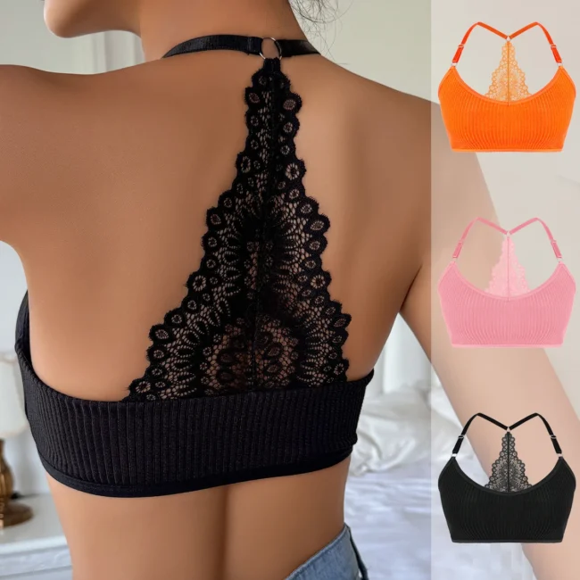 Backless Ribbed Bra Female Brassiere Camisole New Fashion Lingerie