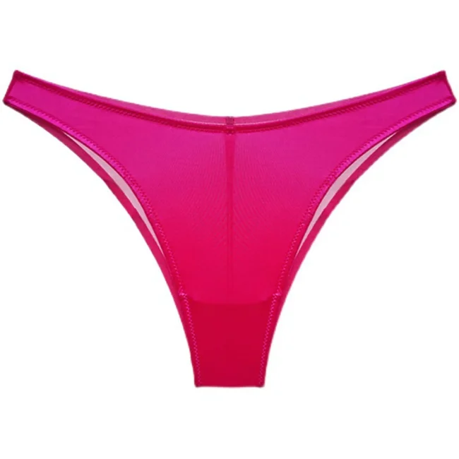 Women'S Thong Underwear Transparent Mesh Low Rise Female Panties - Image 9