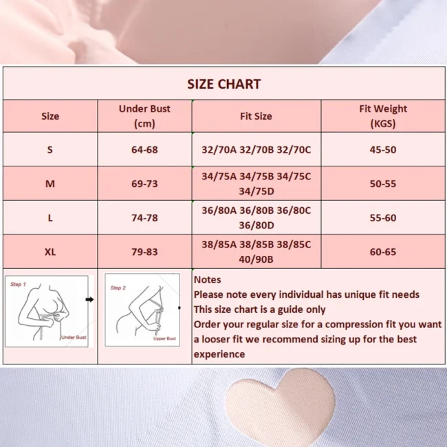 Push Up Bra For Women Love Heart Pattern Deep V Neck - Image 6