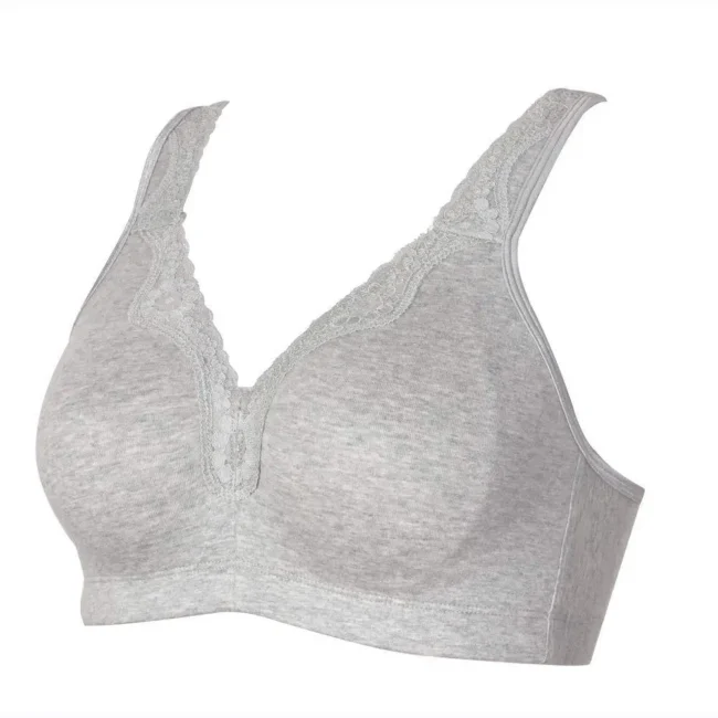 Bras For Women Plus Size 95% Cotton Large Cup Comfortable Seamless Wireless Ultra-Thin  Brassiere - Image 6