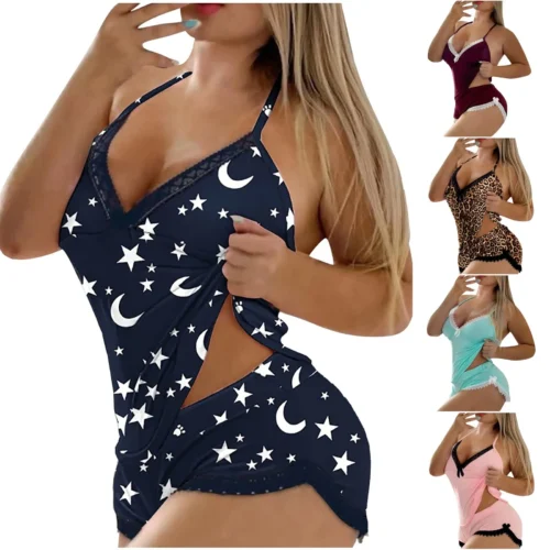 Women’s Lace Lingerie Bra & Panty Set - Wireless Push-Up