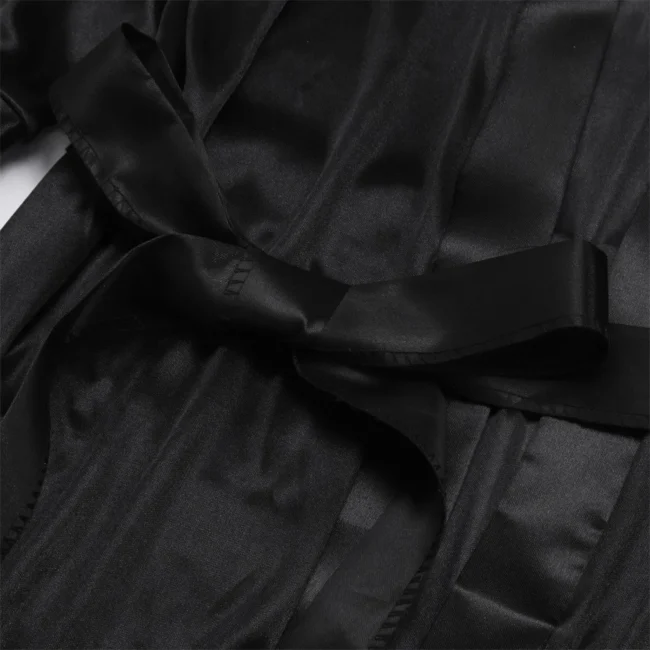 Women Satin Sleepwear Lingerie Night Gown Robe! - Image 27