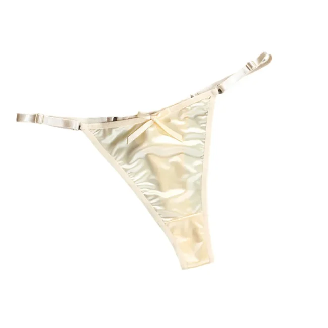 Women'S Satin Soft Thong Low Waist Comfortable Female Underwear - Image 14