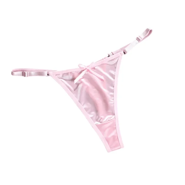 Women'S Satin Soft Thong Low Waist Comfortable Female Underwear - Image 11