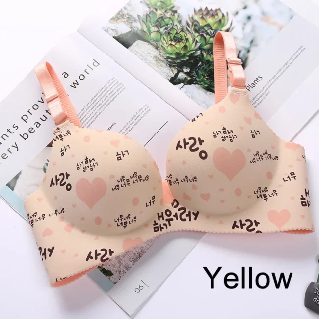 Women Flower Print Seamless Bra Floral Push Up - Image 18