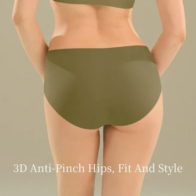 Women'S Panties Seamless Mid Waist Breathable Moisture Wicking! - Image 2