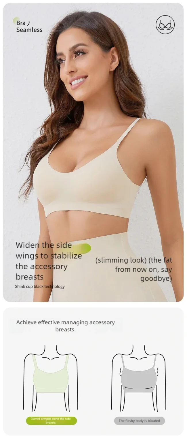 Women'S Bra, Seamless, Thin Semi-Fixed Cup, Beautiful Back Bra - Image 19