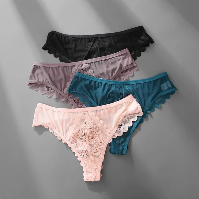 Lace Thong Underwear Low-Waist Panties Comfortable Lingerie - Image 20