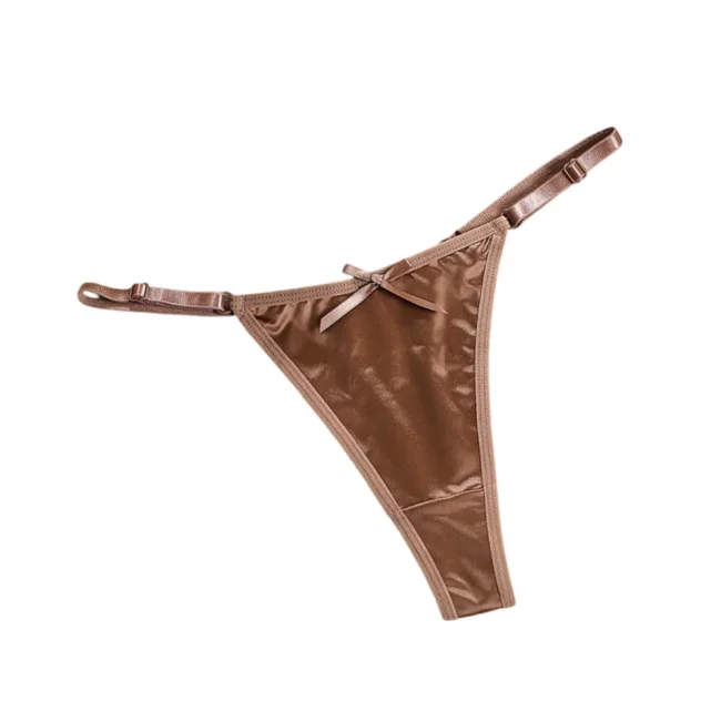 Women'S Satin Soft Thong Low Waist Comfortable Female Underwear - Image 23