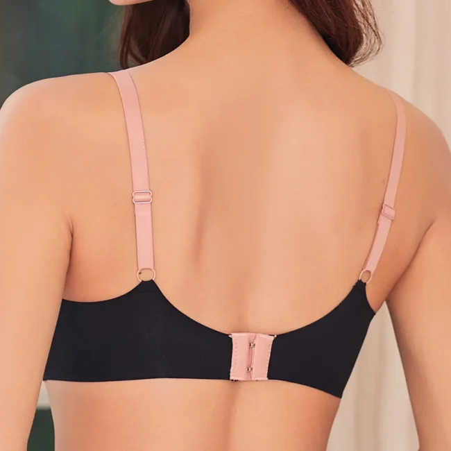Push Up Bra For Women Love Heart Pattern Deep V Neck - Image 3