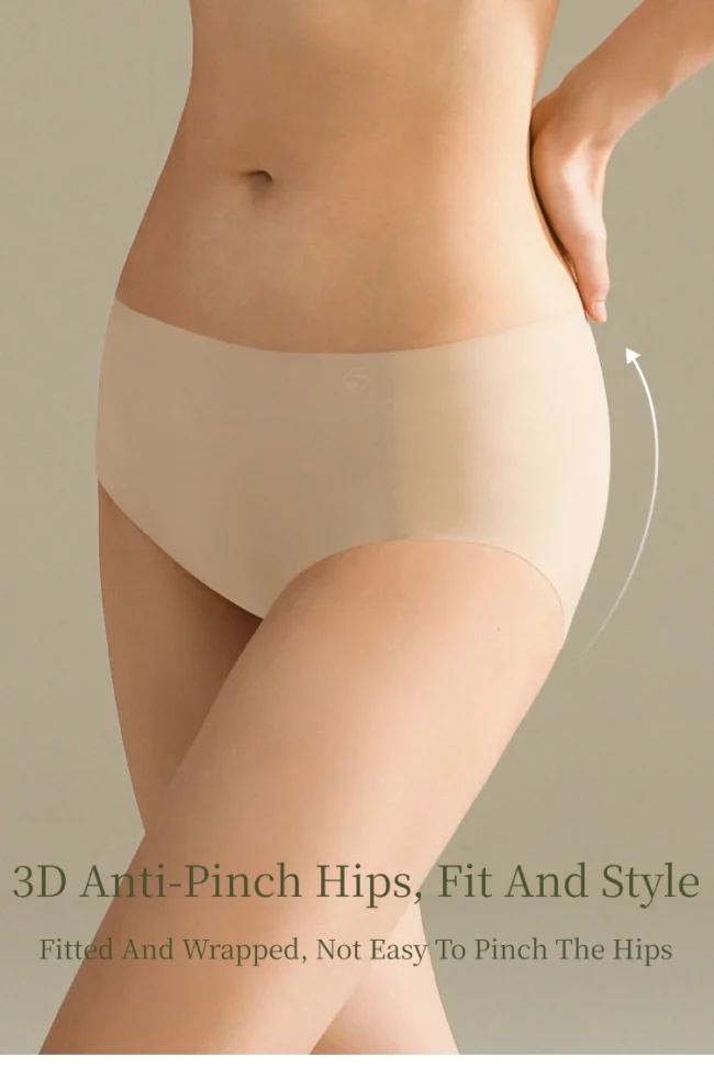 Women'S Panties Seamless Mid Waist Breathable Moisture Wicking! - Image 22