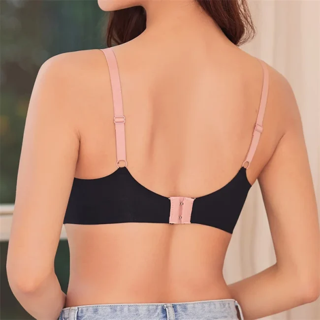 Push Up Bra For Women Love Heart Pattern Deep V Neck - Image 31