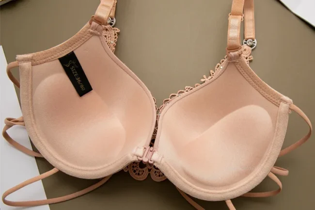 Women Silky Comfortable Adjustable Bra Underwire Back Floral Embroidery - Image 23