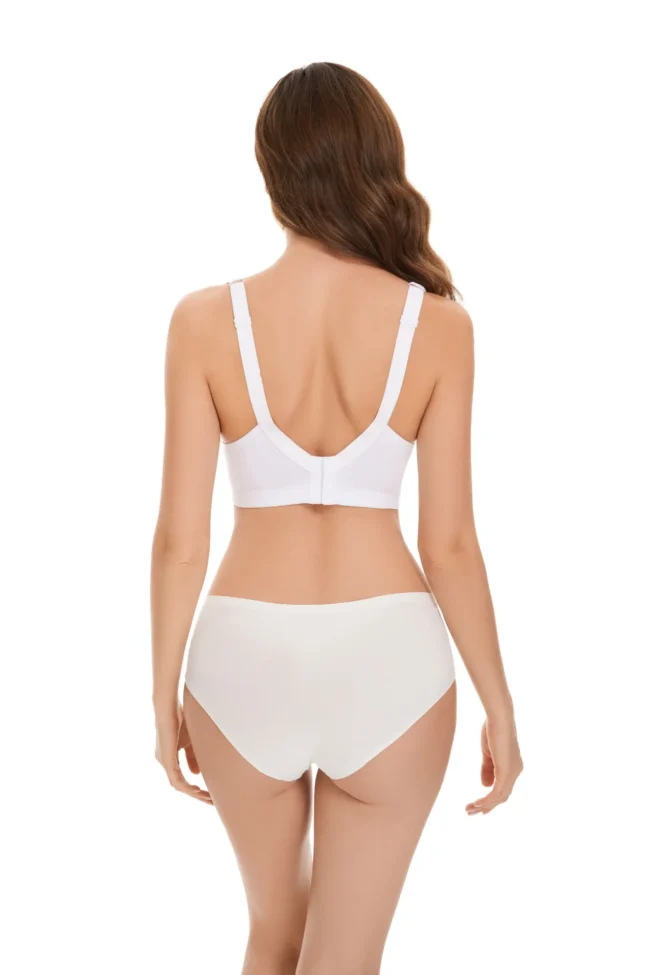 Bras For Women Plus Size 95% Cotton Large Cup Comfortable Seamless Wireless Ultra-Thin  Brassiere - Image 28