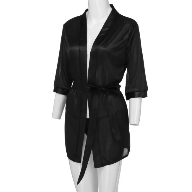 Women Satin Sleepwear Lingerie Night Gown Robe! - Image 24