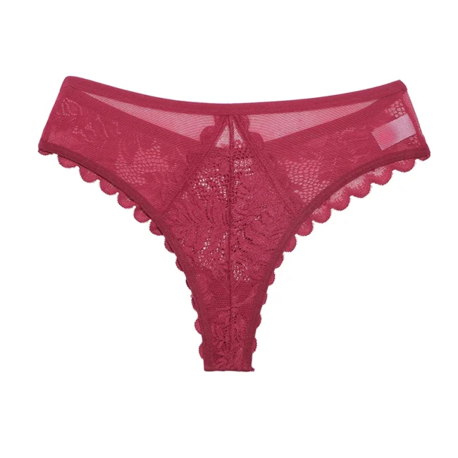 Lace Thong Underwear Low-Waist Panties Comfortable Lingerie - Image 9