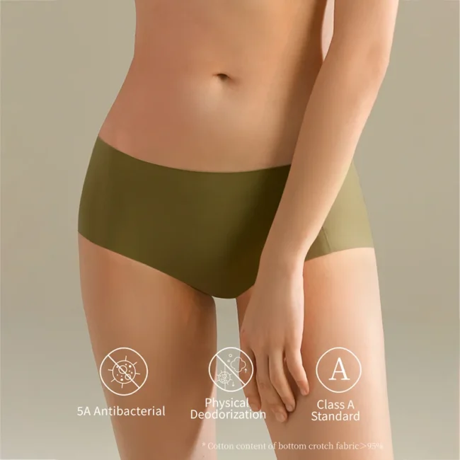 Women'S Panties Seamless Mid Waist Breathable Moisture Wicking! - Image 5