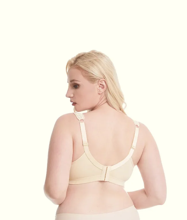 Bras For Women Plus Size 95% Cotton Large Cup Comfortable Seamless Wireless Ultra-Thin  Brassiere - Image 25