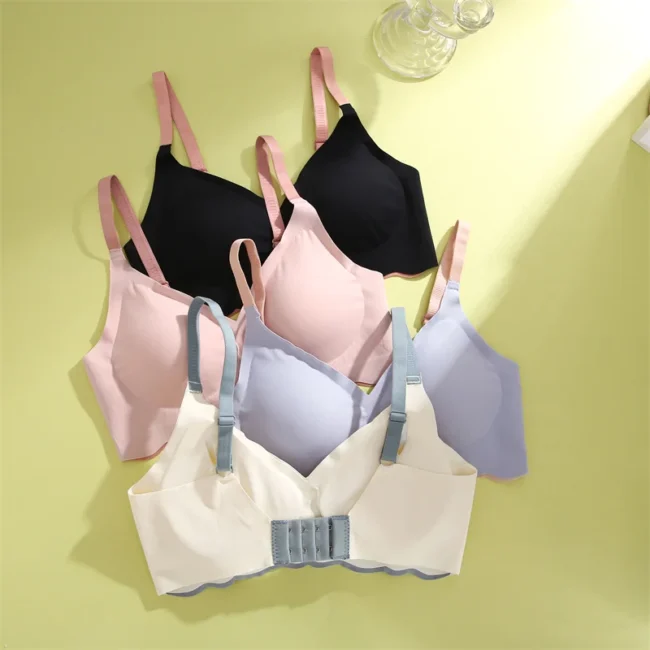 Push Up Bra For Women Love Heart Pattern Deep V Neck - Image 15