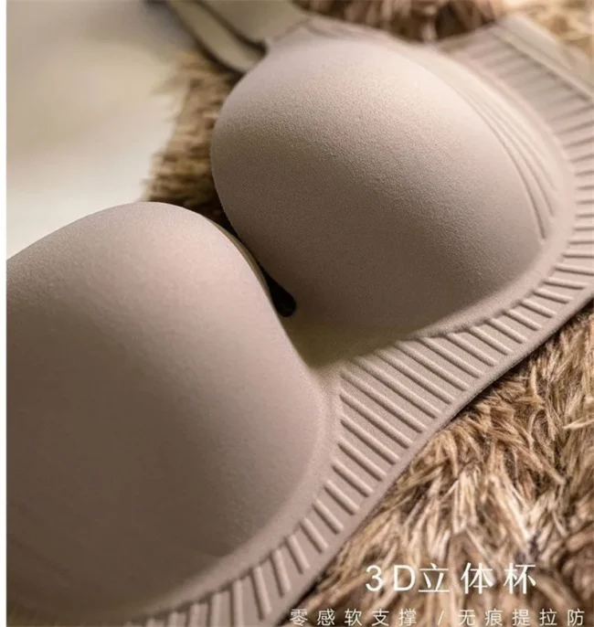 Bra Wire Free Intimate Lingerie Adjustable Push Up - Image 3