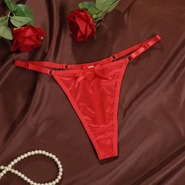 Women'S Satin Soft Thong Low Waist Comfortable Female Underwear - Image 21