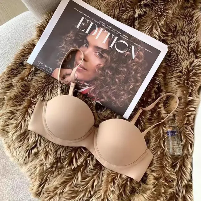 Seamless Bras For Women Push Up Bra 1/2 Cup Comfort Soft Invisible Non-Wire - Image 9