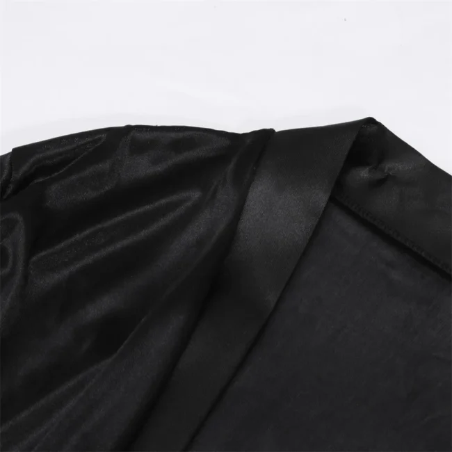 Women Satin Sleepwear Lingerie Night Gown Robe! - Image 26