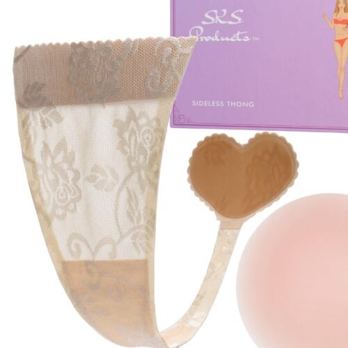 Lingerie items with packaging and accessories.