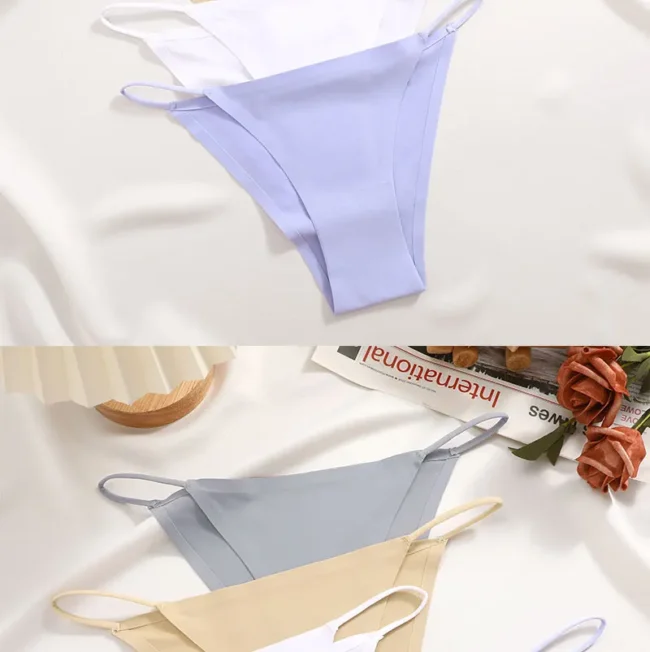 Women'S Underwear Breathable T-Back Elastic Seamless Low Waist Bikini Panty - Image 49