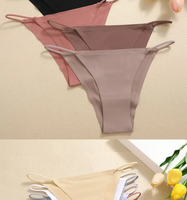 Women'S Underwear Breathable T-Back Elastic Seamless Low Waist Bikini Panty - Image 45