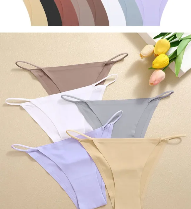 Women'S Underwear Breathable T-Back Elastic Seamless Low Waist Bikini Panty - Image 36