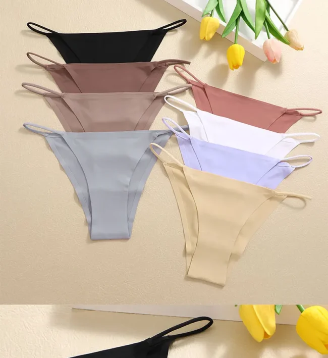 Women'S Underwear Breathable T-Back Elastic Seamless Low Waist Bikini Panty - Image 43