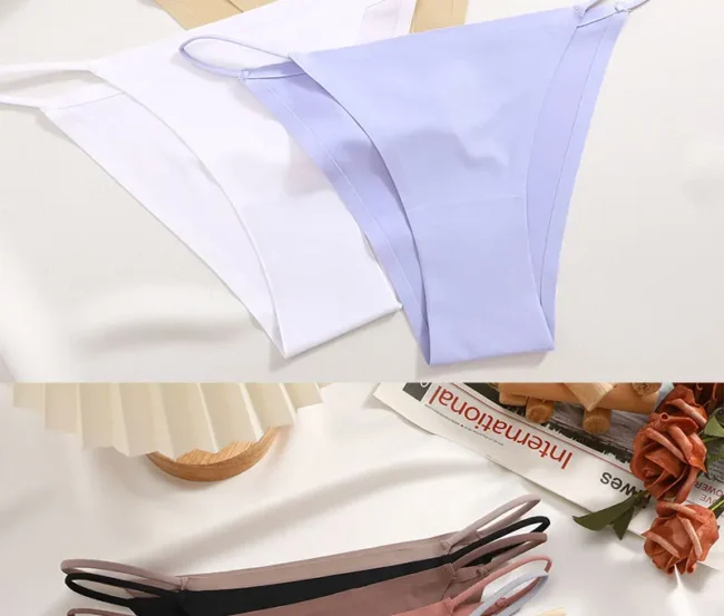 Women'S Underwear Breathable T-Back Elastic Seamless Low Waist Bikini Panty - Image 50