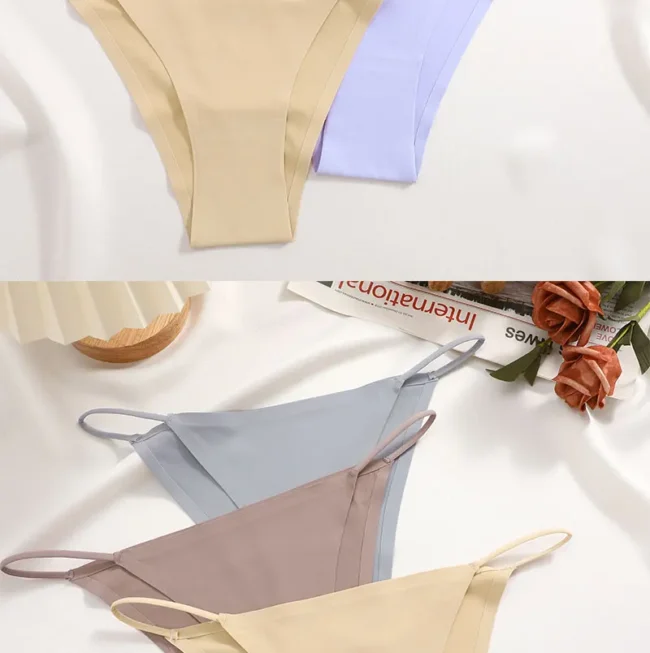 Women'S Underwear Breathable T-Back Elastic Seamless Low Waist Bikini Panty - Image 47