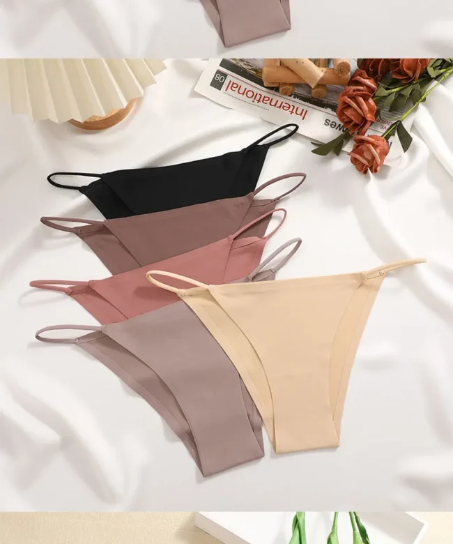 Women'S Underwear Breathable T-Back Elastic Seamless Low Waist Bikini Panty - Image 42